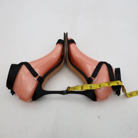 Manolo Blahnik Black Strappy Heels - Picture 6 of 10